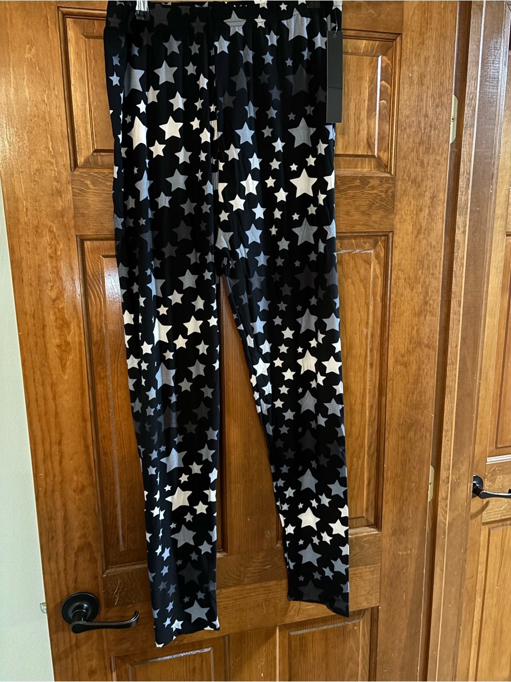 Leggings Depot Black Star Print Leggings
